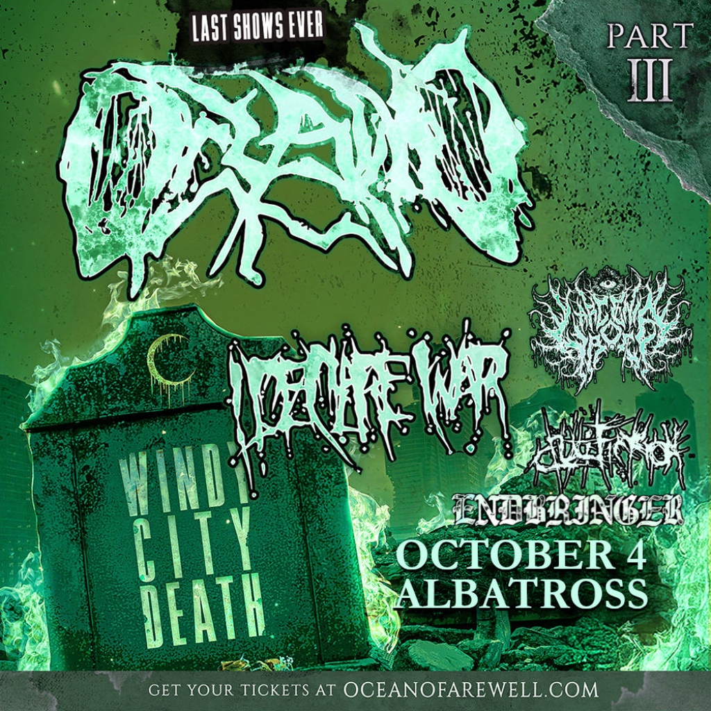 OCEANO, I DECLARE WAR, LARCENIA ROE, CRUCIFICTION, ENDBRINGER