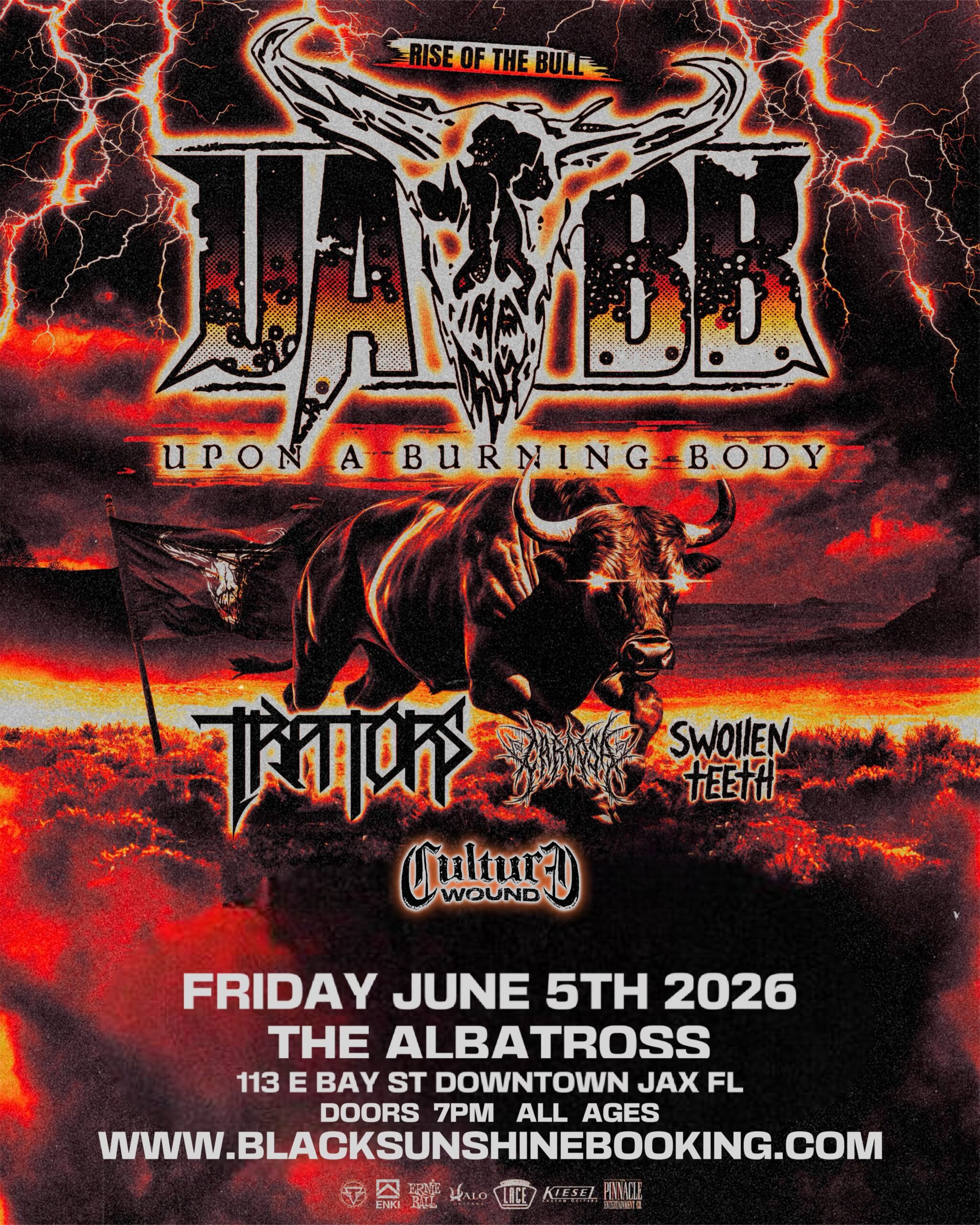 UPON A BURNING BODY, TRAITORS, CARCOSA, SWOLLEN TEET, CULTURE WOUND
