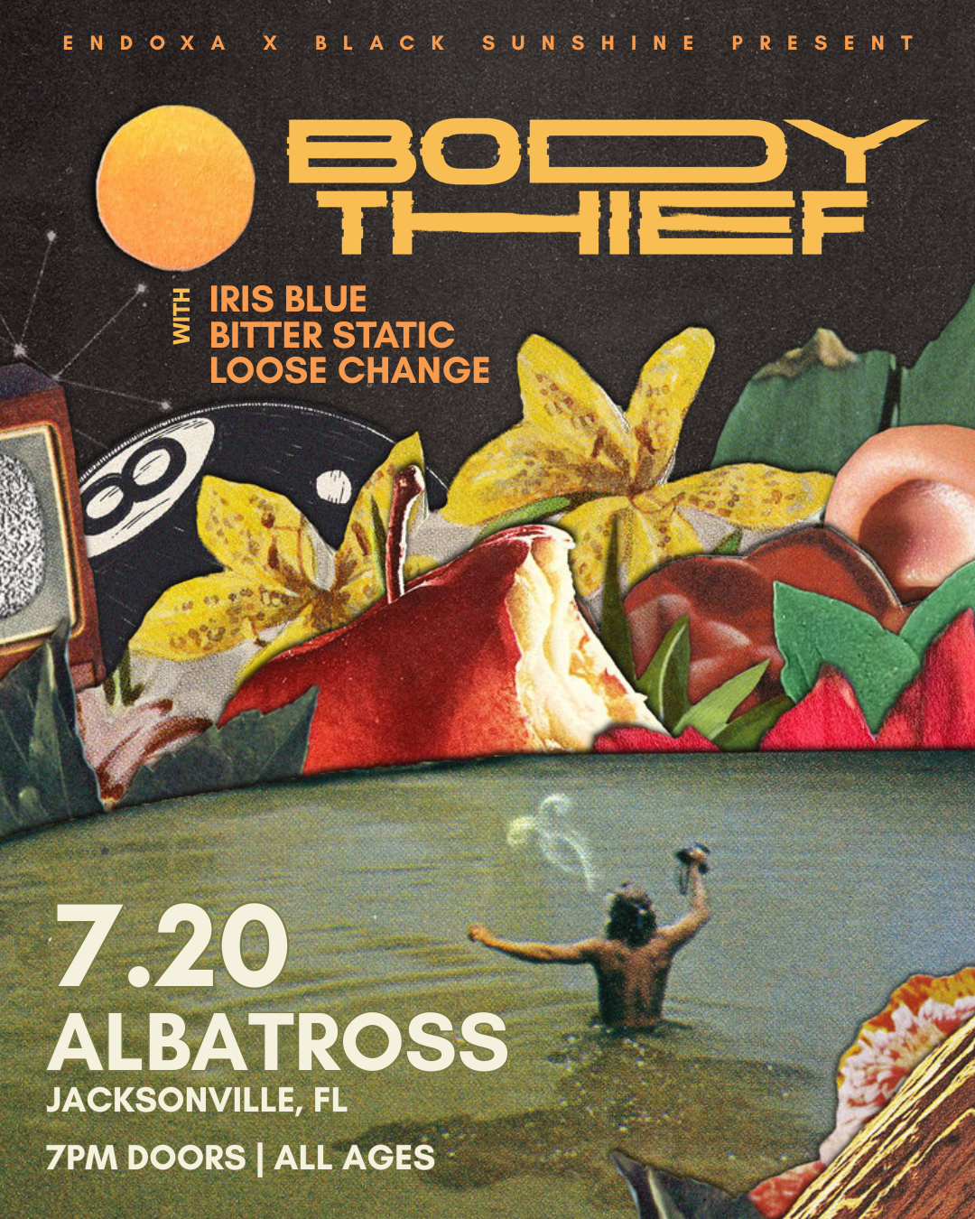 BODY THIEF, IRIS BLUE, BITTER STATIC, LOOSE CHANGE